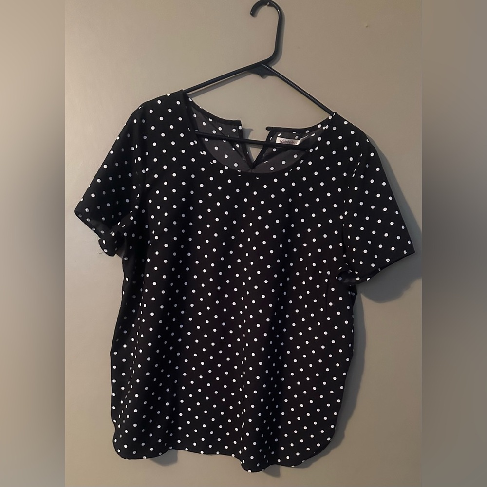 Polka dot blouse